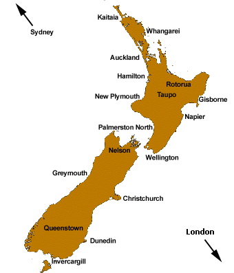 Map of Dept of Internal Affairs locations