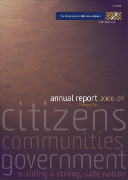 Pūrongo Ā Tau - Internal Affairs Annual Report 2009