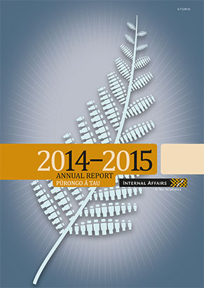 Pūrongo Ā Tau - Internal Affairs Annual Report 2015></a></font><br>

<ul type=