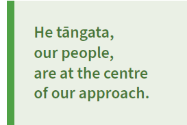 He tāngata, our people, are at the centre of our approach.