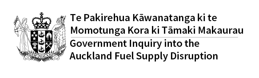 Te Pakirehua Kāwanatanga ki te Momotunga Kora ki Tāmaki Makaurau - Government Inquiry into the Auckland Fuel Supply Disruption