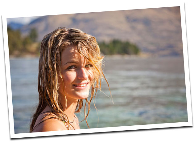 Young woman  at the beach