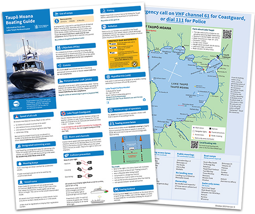 Download our Taupō Moana Boating Guide