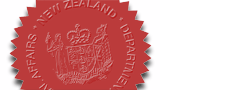 The official seal applied to certified documents