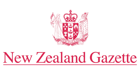 New Zealand Gazette banner. New Zealand Gazette Banner