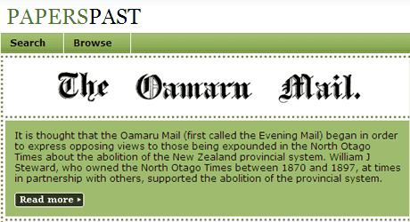 Papers Past homepage image
