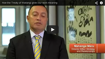 Thumbnail image for the 'How the Treaty of Waitangi gives our work meaning' video on YouTube