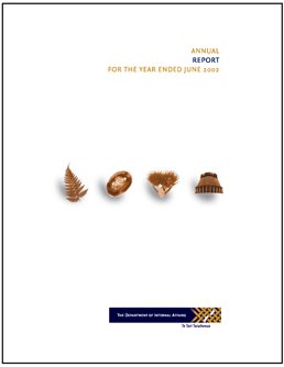 Pūrongo Ā Tau - Internal Affairs Annual Report 2002