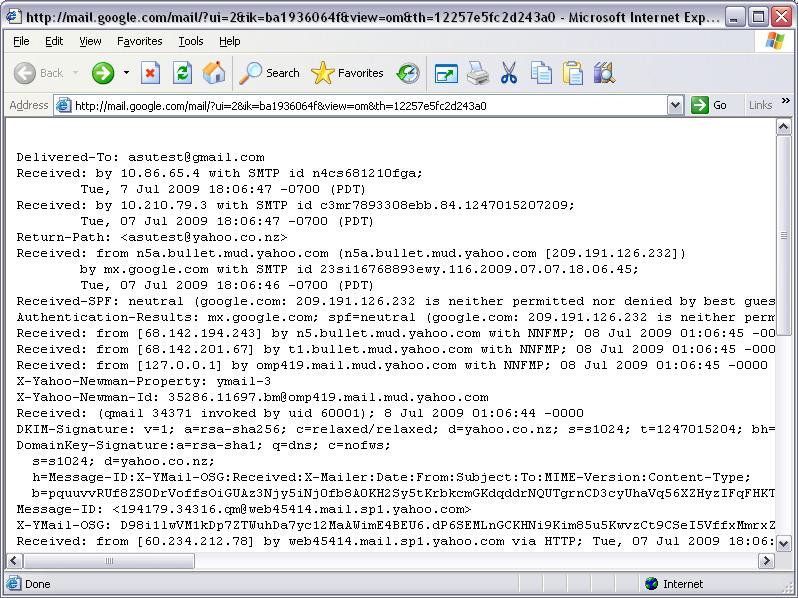 Gmail screen shot