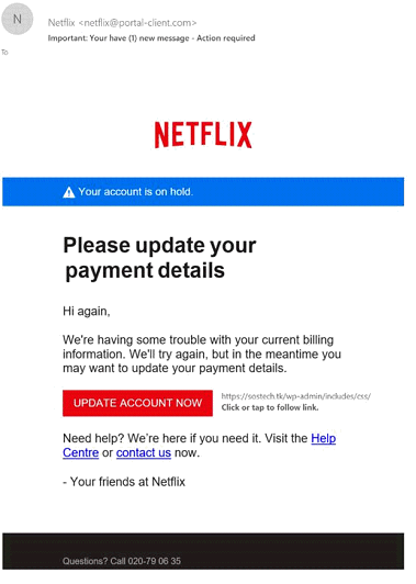 Email from Netflix