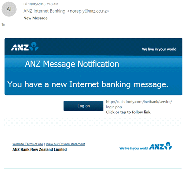 ANZ Message Notification