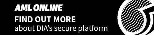 AML Online - Find out more about DIA's secure platform (link and button)