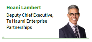Hoani Lambert, Deputy Chief Executive, Te Haumi Enterprise Partnerships