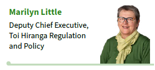 Marilyn Little, Deputy Chief Executive, Toi Hiranga Regulation and Policy