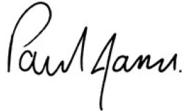 Paul James signature