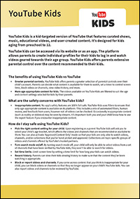 YouTube Kids Factsheet