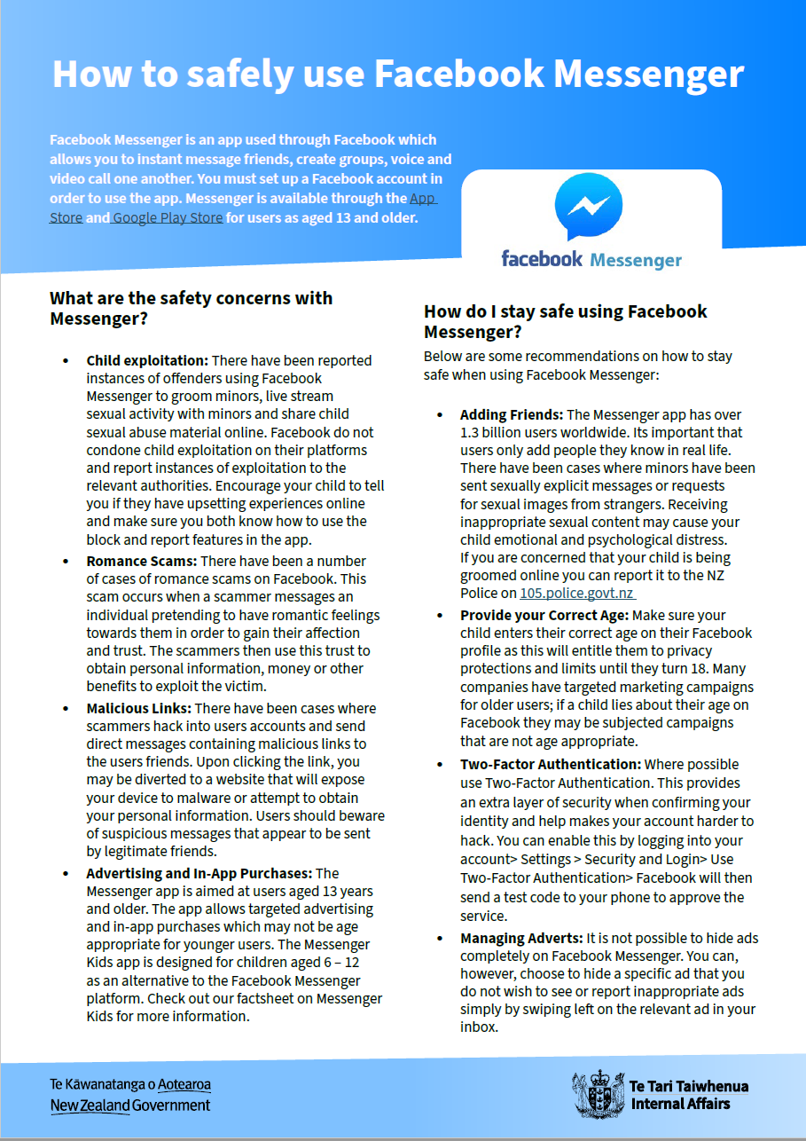 Facebook Messenger factsheet image