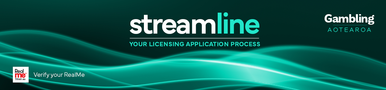 Gambling Aotearoa - streamline your licensing application process - verify your RealMe
