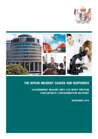 Report into Part A of the Government’s Inquiry into the Whey Protein Concentrate Contamination Incident