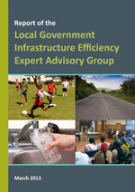 Front cover of the Report of the Local Government Infrastructure Efficiency Expert Advisory Group