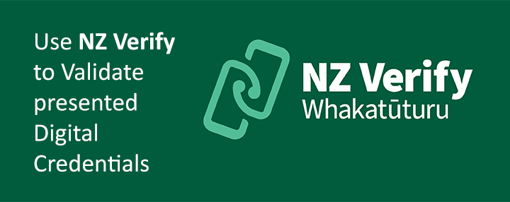 Use NZ Verify to Validate presented Digital Credentials