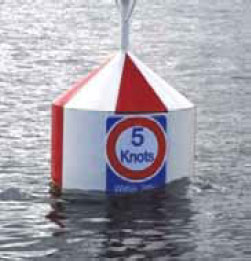 Buoy floating in water