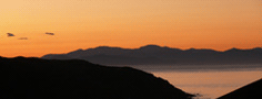 Subset over Titahi Bay, Porirua (north of Wellington), looking south towards the Marlbourgh Sounds