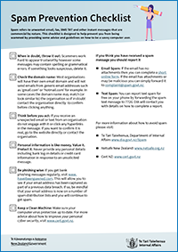  Spam prevention checklist